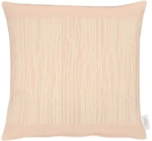 АПЕЛЬТ декоративная подушка "1714", чехол без наполнения, 1 шт APELT 46х46 см, цвет apricot + gestreift