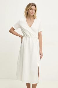 Хлопковое платье Answear.Lab, белый