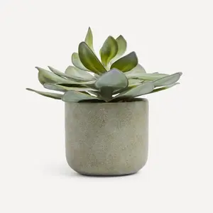 Искусственное растение с зеленым плоским листом El Corte Inglés, зеленый