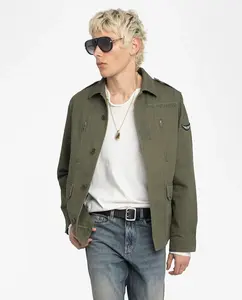 Мужская хлопковая парка Kido Zadig & Voltaire, хаки