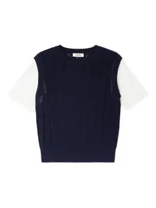 Футболка с многослойным эффектом SANDRO, синий