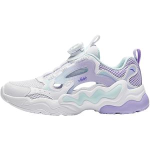 Детские кроссовки Yunyi Breathable Lightweight Cushioning Low Top с дышащей подошвой и амортизацией Antakids, белый/мятный/синий/фиолетовый