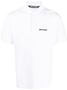Palm Angels рубашка поло с вышитым логотипом, белый