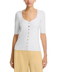 Свитер Jessica Sweetheart Elie Tahari, белый