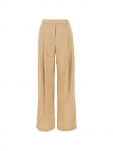 Брюки с защипами и шлевками для ремня Eleventy, бежевый