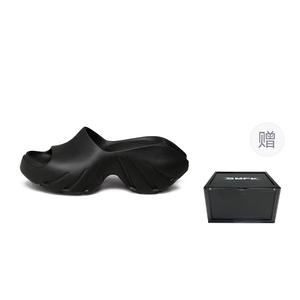 SMFK Женские бесшумные резиновые шлепанцы Graphite Black с магнитной коробкой для хранения, цвет Graphite Black-Comes with Magnetic Storage Box