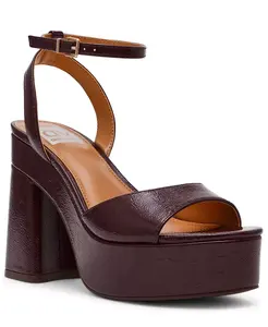 Женские двухсекционные босоножки Wizzard на платформе и блочном каблуке Dv Dolce Vita, фиолетовый