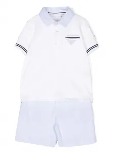 Комплект из шортов и футболки с вышивкой Patachou, синий