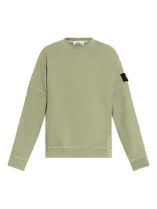 Толстовка с нашивкой Compass Stone Island Junior, зеленый