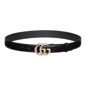 GUCCI Тонкий ремень GG Marmont, Black