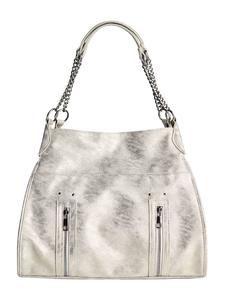 Сумка через плечо Bershka, серебряный