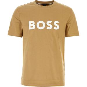 Футболка с принтом логотипа Boss HUGO BOSS, коричневый