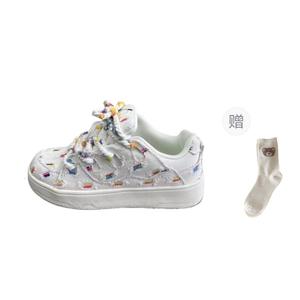 BINGO DUCK Кроссовки для скейтбординга женские белые