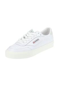 Гладкие кожаные кроссовки Superga, белый