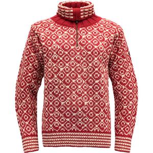 Пуловер, свитер «Свальбард», застежка-молния на вороте Devold, мультиколор