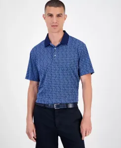 Мужская поло с жаккардовым узором аргайл Pga Tour, синий