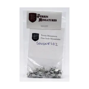 Советская пехота с винтовкой, WWII Miniatures - USSR (10mm) (Perrin Miniatures)