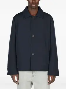 Пуховик на пуговицах Diomene, черный