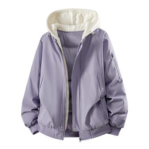 Пуховик Unisex Hooded Thickened VanCamel, stardust фиолетовый