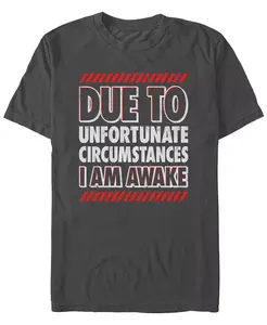 Мужская футболка с коротким рукавом I Am Awake Fifth Sun, серый