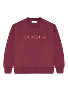 Свитшот из интерлока с вышивкой Laneus, красный