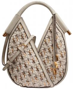Плетеная сумка через плечо Baldwin с люверсами Donna Karan New York, Bone