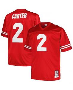 Мужская майка Cris Carter Scarlet Ohio State Buckeyes Big and Tall Legacy Mitchell & Ness, красный