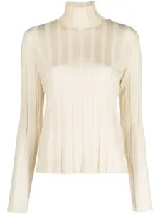 Джемпер в рубчик THE ROW, нейтральный