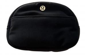 Lululemon Полиэстеровый мешочек для хранения мини женский черный с золотом, Black & Gold