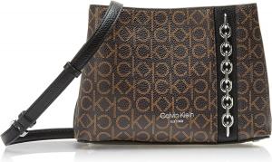 Сумка через плечо Calvin Klein Adeline с тремя отделениями, Brown/Khaki/Black