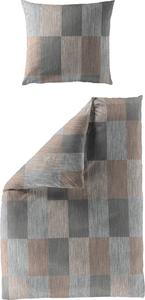 Постельное белье Bierbaum 210708 2-teilig, серо-коричневый - 155 x 220 см