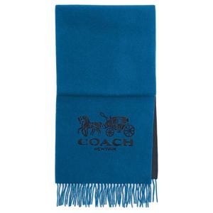 COACH Кашемировый вязаный шарф унисекс синий, Blue