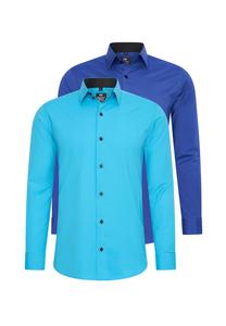 Рубашка (2 шт) приталенного кроя RUSTY NEAL, бирюзовый