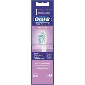 Сменные насадки Oral-B Pulsonic Sensitive для зубных щеток Sonic, 2 шт., белые
