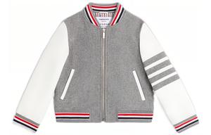 Бейсбольная куртка medium gray детская THOM BROWNE, серый