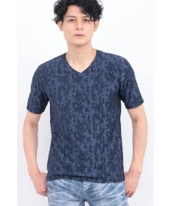 Футболка с коротким рукавом из жаккардовой ткани Tornado Mart, цвет Blue