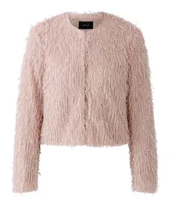 Куртка с эффектом пера Oui, розовый