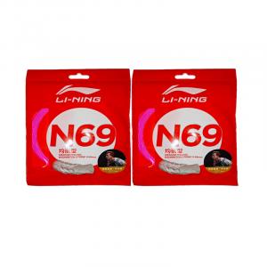 Прочные эластичные струны для бадминтона, 2 штуки LINING, розовый