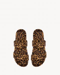 Сланцы NICHOLS из кожи пони Saint Laurent, коричневый