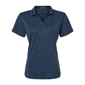 Женская поло из меланжа для активного отдыха Allpro, Navy Melange