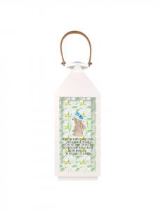 Mr. & Mrs. Panda Уличный фонарь с изображением кролика, цветка и надписи, выполненный из прозрачного материала