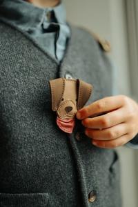 Детская заколка для волос Stanzen Clip Western Dog Donsje, коричневый