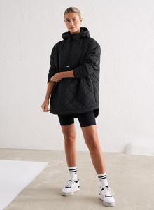 AIM'N Женская походная куртка с водоотталкивающей пропиткой, свободного кроя, стеганая, черная