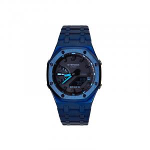 Унисекс часы CASIO серии с двойным дисплеем (жидкокристаллическим/аналоговым), 48,5 мм, черные