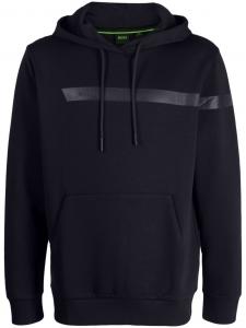 Hugo Boss Мужской Soody 1 Хлопковый пуловер с капюшоном Толстовка 402-Темно-синий