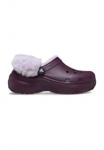 Сабо с подкладкой из ворсистой ткани platfm Crocs, Plush Plum