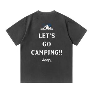 Футболка для школьников с круглым вырезом Moderate Jeep, темно-серый