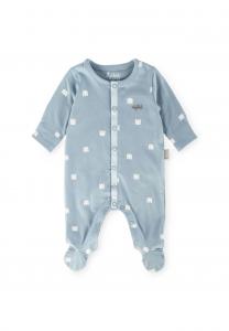 Комбинезон с ножками и откидными манжетами на рукавах Classic Baby, для малышей Sigikid, синий