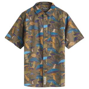 Рубашка Festaruski с короткими рукавами и воротником-стойкой Kavu, цвет mushroom kingdom