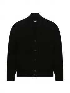 Кардиган с воротником-шалькой GCDS, черный